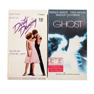 Dirty Dancing & Ghost VHS Tapes Sealed Patrick Swayze Jennifer Grey Demi Moore